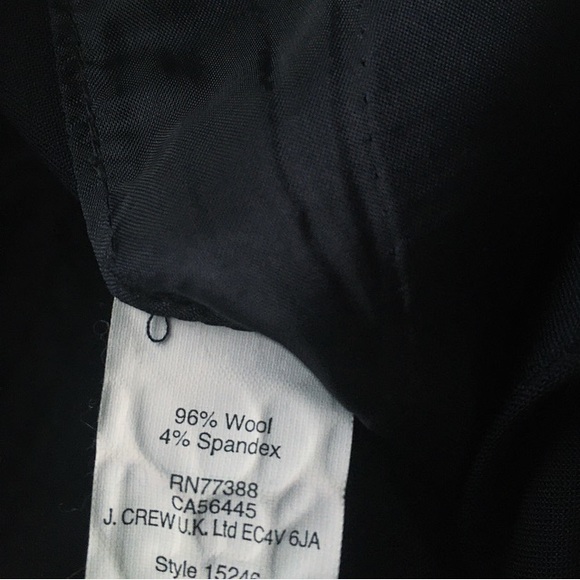 Like New J. Crew Favorite Fit Tollegno 1900 Pants - Picture 8 of 8